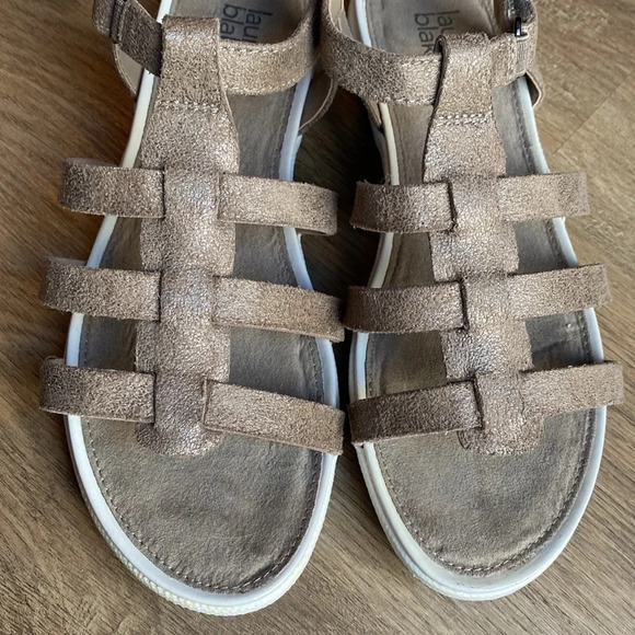 Lauren Blackwell Gladiator Sandal the Tristan in brown/gold size 7 - Picture 6 of 11